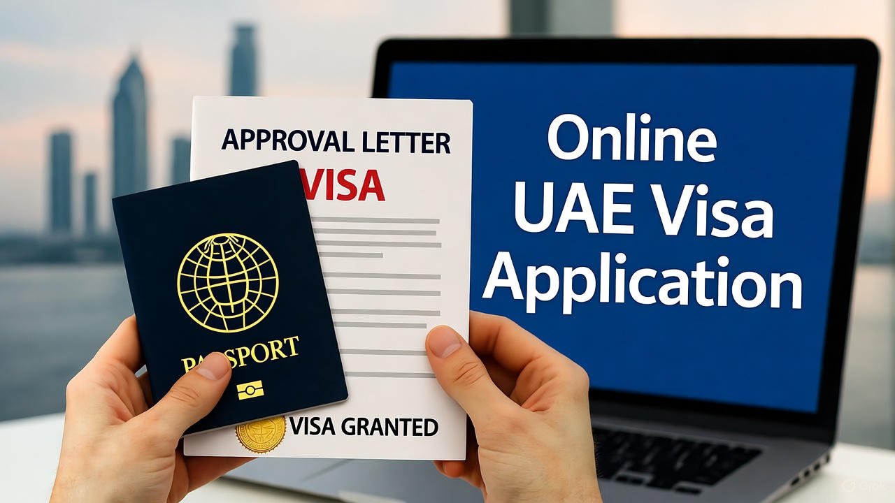 Entrepreneur applying online for UAE Free Zone visa from outside the country